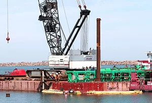 Construction at Ports of Indiana-Burns Harbor