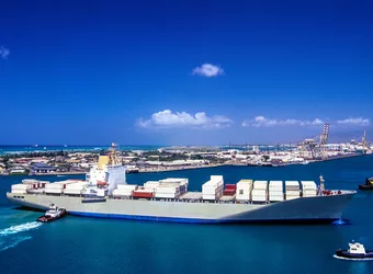 Hawaii shipping container port istock 530424984