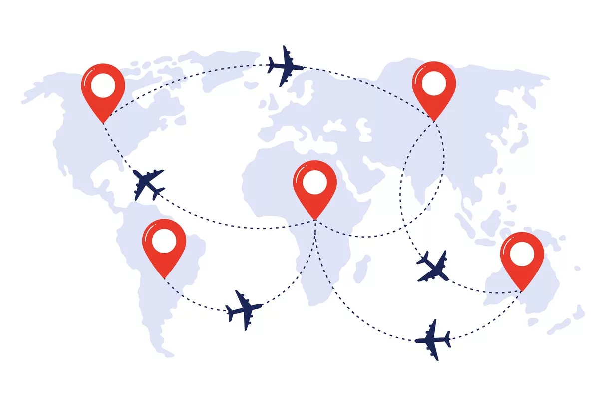 Product tracing digital international routes flight path istock grafiklab 2168112854