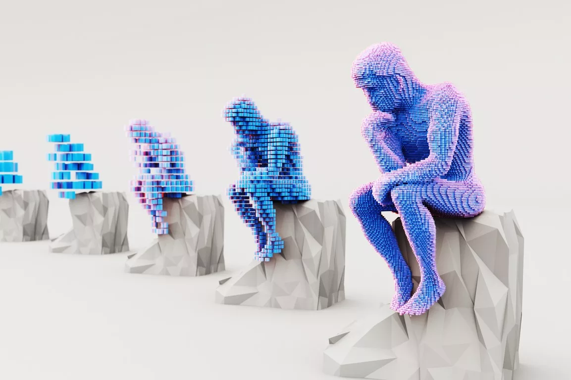 Thinker smart ai artificial intelligence istock floriana 2190515873